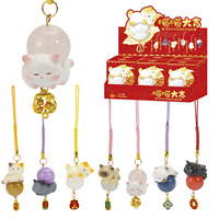 Boîte Mystère Meow Meow Good Luck Energy Charms : Pendentif Chat Mignon pour Cadeaux d'Anniversaire/Jouets de Noël à Collectionner