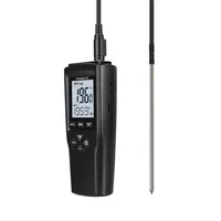 Yowexa YET-710L Termometer Saluran Tunggal PT100/PT1000 Opsional dengan Probe Resistansi Platinum, Pencatatan Data, Kalibrasi Multi-Titik