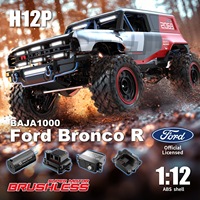 Meijiaxin H12P Ford Liema 1/12 Coche de Escalada RC, Modelo de Simulación de Vehículo Todoterreno Bronco R de Nylon para Exteriores