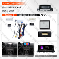 Navigation GPS universelle pour voiture, écran Android 12,3 pouces pour Mazda CX-4 2014-2021, commande au volant, lecteur radio mains libres pour voiture