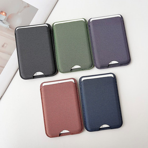 Nouveau porte-cartes magnétique pour <span class=keywords><strong>téléphone</strong></span>, portefeuille en tissu technique avec support réglable pour iPhone <span class=keywords><strong>Samsung</strong></span> Google Pixel, emballage avec logo personnalisé - Product Image 2