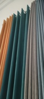 Polyester coton soie velours velours ignifuge canapé rideau drapé rembourrage Jacquard rideau occultant tissu 200-500GSM