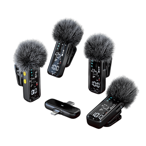 Microfoni Wireless Professionali da Studio SE66 con 4 Microfoni Omnidirezionali per Telefoni e Streaming Live - Product Image 1