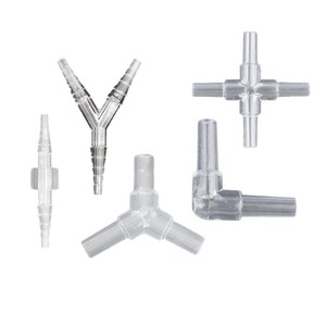 Plastic Aquarium Air Tube Connectors 4mm Y Tee Cross Elbow Straight Transparent Set For <b>Fish</b> Tank Aeration System - Product Image 1