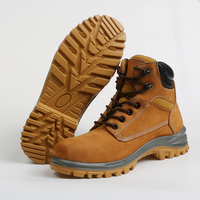Chaussures de sécurité en cuir nubuck Aimboo, résistantes aux coupures, pour le travail industriel, vente en gros d'usine, chaussures de sécurité S1P SRC