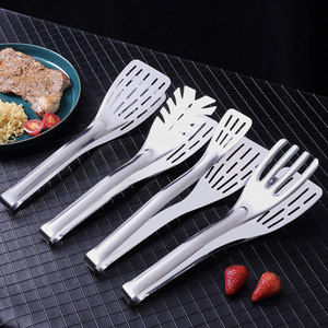 Juego de espátulas de cocina de acero inoxidable SF27 707, 4 piezas, espátula ranurada, cuchara, tenedor, utensilios duraderos para cocinar en el hogar, para todas las estaciones - Product Image 1