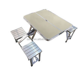 Ensemble <span class=keywords><strong>de</strong></span> <span class=keywords><strong>table</strong></span> et <span class=keywords><strong>de</strong></span> chaises pliantes à un bouton pour le camping en plein air, pour <span class=keywords><strong>4</strong></span> <span class=keywords><strong>personnes</strong></span>, vente en gros - Product Image 2