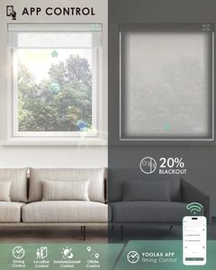 Rèm có động cơ với điều khiển từ xa, 100% màn thông minh rèm cuốn - Product Image 2