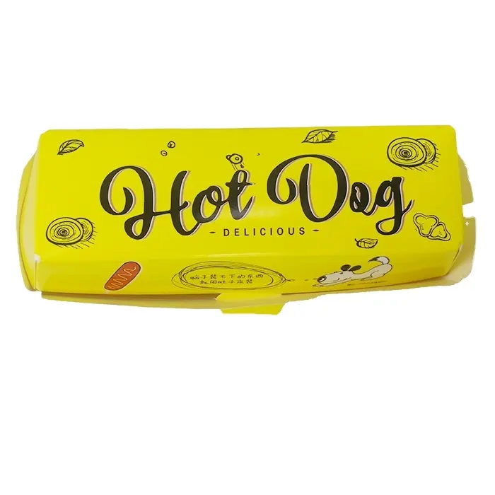 Sencai Groothandel Bedrukt Logo Voedsel Opslag Hot Dog Boot Papierlade