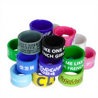 Customized Open Moulded Silicone Slap Bracelets Kids Slap Band ODM OEM Silicone Rubber Wristbands Manufacturer Factory Price