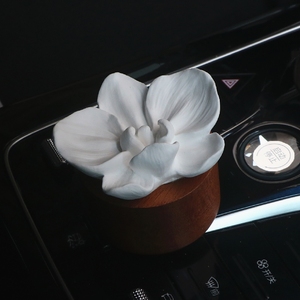Ambientador de yeso aromático de cerámica a base de madera almacenado, fragancia perfumada para el hogar, difusor de aceite esencial de flor de Orquídea de porcelana - Product Image 6