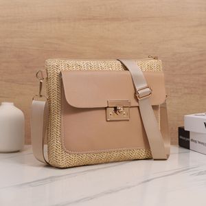 Ladies' <strong>Bag</strong>: Stylish and Simple Woven Square <strong>Bag</strong>, Versatile Crossbody/Shoulder <strong>Bag</strong> with Lock Snap - Product Image 5