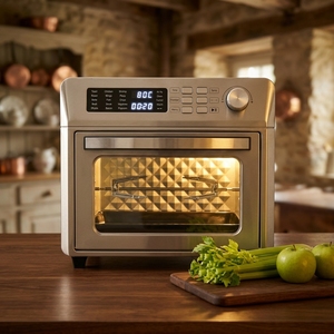 Four à friture numérique grande capacité 26L, intérieur en acier inoxydable, sain, sans huile, appareil de cuisson domestique tout-en-un - Product Image 5