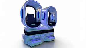 Cinéma de réalité virtuelle 9D, fauteuil double en forme d'<span class=keywords><strong>œuf</strong></span>, intérieur, métal, maison, centre commercial, aéroport, jardin public, aire de jeux, dernier modèle - Product Image 3