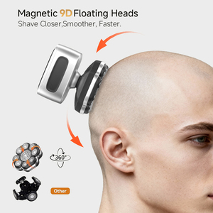 Bald <b>Head</b> Shaver Beard Trimmer for Men Magnetic Detachable Blade Close Smooth <b>Razor</b> IPX6 Waterproof Wet/Dry Shaving Machine - Product Image 2