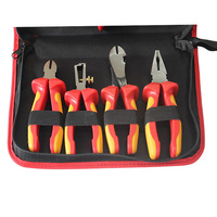 Lot de 10 outils isolés VDE pour l'énergie nouvelle : tournevis, pinces à bec effilé, pinces coupantes diagonales, couteau à câble, ensemble 1000V