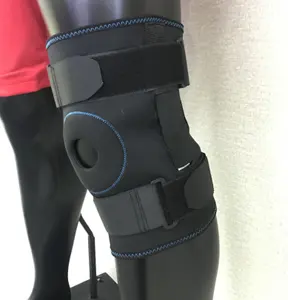 OEM Custom di alta qualità incernierato ginocchiera in neoprene supporto aperto tipo di rotula del ginocchio fisso