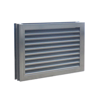 Nuevo Stock Llegada Mejor Invierno Aislado 30X30 Marco de acero de doble panel Gambia Obturador DE SEGURIDAD Alimimum Louverd Window