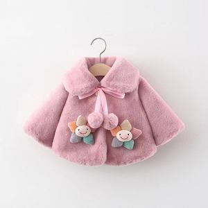 2021 nueva chaqueta de suéter de lana de invierno para niñas, diseño de pétalos estilo <span class=keywords><strong>K</strong></span>, capucha larga, venta al por mayor para niños de mediana edad, envío 1192 - Product Image 6