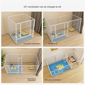 6-Panel Foldable Pet Playpen, Configurable Metal <strong>Dog</strong> Exercise <strong>Pen</strong> with Locking Gate - Product Image 6