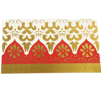 Calcomanías de Transferencia de Agua Impresas en Serigrafía con Lámina de Oro PVD de Alta Temperatura, Papel Blanco, Logotipo Personalizado, Frascos de Vidrio, Tazas, Decoración del Hogar