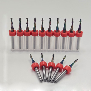 JingJianLiFeng Customizable 2-Flute Tungsten Carbide <strong>End</strong> <strong>Mill</strong> Double Edge Cutter Fish Tail Design High Precision TiCN 10 Pcs - Product Image 4