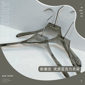Cintres à vêtements en acrylique populaires, de haute qualité, antidérapants, transparents comme du cristal, de style féerique (mêmes que ceux vus sur - Product Image 3