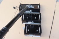 OEM 2023 Lot de 10 pièces d'outils professionnels pour le finissage de plaques de plâtre : Boîte de finition plate, Lame de raclage professionnelle et Ensemble de ponceuses murales rapides