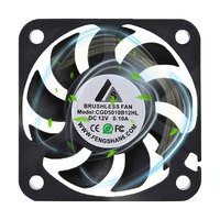 Kipas Pendingin CPU Brushless Radial DC 50mm 5v 12v 5010 50x50 0.35a, Kipas Ventilasi Aksial 24v, Laris Terjual