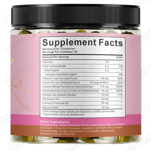 Amaz OEM Marque Privée Soin Ménopause SPM Gummies <span class=keywords><strong>de</strong></span> Soutien Vitaminés Complément Alimentaire Échantillon Gratuit - Product Image 6