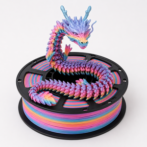Filamento PLA de Color Arcoíris para Impresora 3D WEICHI, 1.75mm, 1kg (2.2lbs), Temperatura de Impresión 210-240C, Enrollado Ordenado - Product Image 1