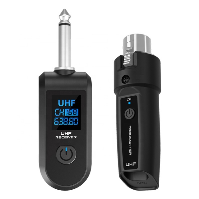 Latest Private WTU-03 Wireless Guitar Transmitter and Receiver Wireless Transmitter and Receiver Wireless Microphones 50m