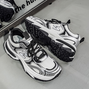 Zapatillas Deportivas Casuales para Hombre, con Suela Gruesa, Estilo Retro, que Aumentan la Estatura, Versátiles, con Diseño Único, para el Campus, para Jóvenes, para Caminar a Diario - Product Image 6