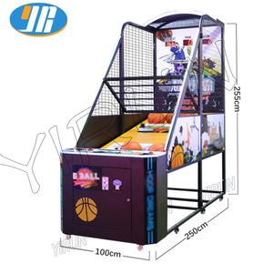 Máquina de Juego de Baloncesto Arcade con Pantalla LCD, Operada con Monedas, Juego de Tiro al Baloncesto y Boxeo para Niños, con Luces LED, para Interiores - Product Image 3