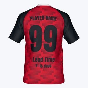 Maillots de football surdimensionnés personnalisables en coton avec logo pour homme - Product Image 2