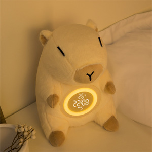 Luz de noche recargable <span class=keywords><strong>Kabi</strong></span> Bala, reloj despertador de oso de peluche, lámpara de noche, ambiente creativo para dormitorio, regalo para Cumpleaños de Niños - Product Image 2
