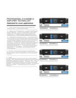 Système audio professionnel de puissance fourni par l'usine, amplificateur de 300 watts, 2 canaux, impédance 4 OHM et 8 OHM, alimentation CA