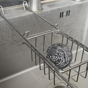 Cesta organizadora telescópica personalizada para fregadero de cocina, estante de almacenamiento extensible para fregadero - Product Image 4