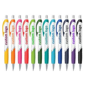 ปากกาลูกลื่นพลาสติกแบบยืดหดได้พร้อมโลโก้ตามสั่ง - Product Image 1