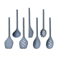 Ensemble d'ustensiles de cuisine 7 pièces sans plastique, anti-rayures, en silicone blanc non toxique, spatules en silicone résistantes à la chaleur de 11 pouces