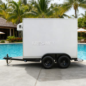 Camionnette de restauration mobile multifonctionnelle personnalisée pour l'extérieur, avec réfrigérateur et congélateur, semi-remorque alimentaire - Product Image 5