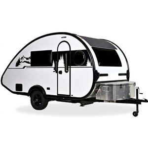 Vente en gros de caravanes de voyage en forme de larme, caravane compacte et légère avec lit confortable, espace cuisine, compartiments de rangement - Product Image 1