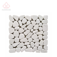 Carrelage en mosaïque de galets roulés 305x305x8mm antidérapant pour salle de bain, douche, sol, mur, décoration