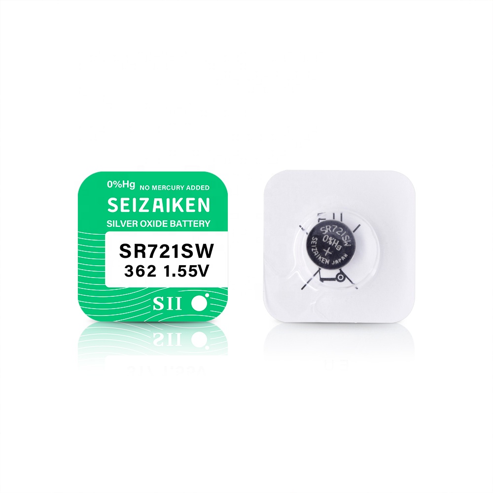 5-Pack SR721SW Silver Oxide Watch Batteries - 362 Type, 1.55V, Free Shipping-732539