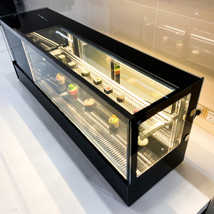 Réfrigérateur de présentation de gâteaux OEM ODM, vitrine pour desserts/pâtisseries/sushis, économie d'énergie, présentoir de gâteaux commercial de comptoir avec certification CE - Product Image 5
