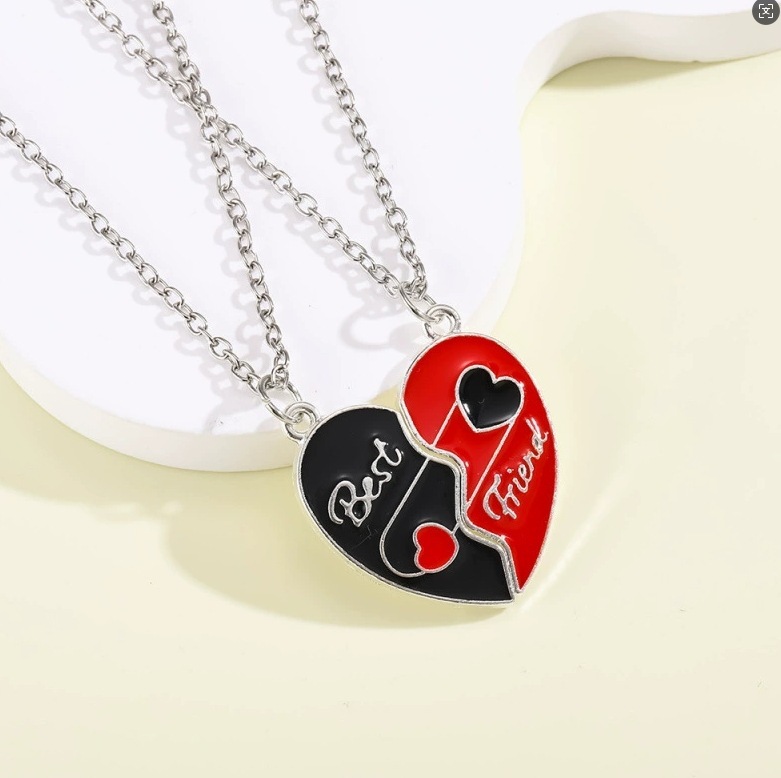 Silver black and red