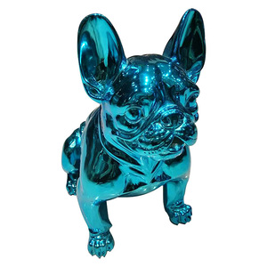 Escultura Geométrica de Perro Colorida, Estatua de Resina Pintada a Mano, Ecológica, Ligera, Resistente al Agua y a la Corrosión - Product Image 2