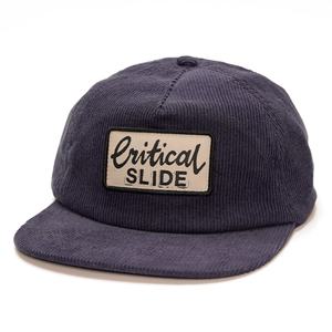 Casquettes personnalisées en velours côtelé avec logo tissé, 5 panneaux, snapback, non structurées, boucle arrière en métal - Product Image 1