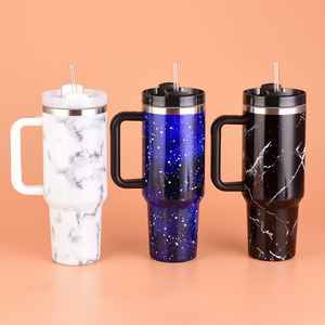 Botol Termos Tumbler Gaya Bohemian Anti Bocor Bebas BPA, Baja Anti Karat Vacuum Insulated 40oz Versi Baru - Product Image 4