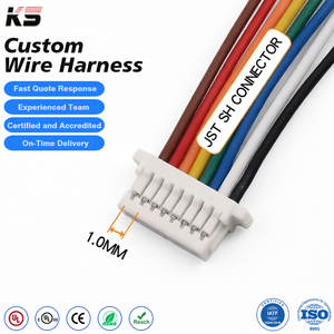 Konektor Kustom Shr-6 7-pin 1.0mm 1.0 Pitch 12 6 Pin Male Female Jst Sh shr Plug Connector 1mm Pitch 4-pin Kabel 5pin Kawat - Product Image 1
